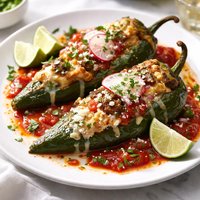 Green Chiles Rellenos Stuffed Green Chiles