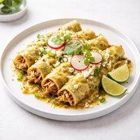 Green Chili Chicken Enchiladas