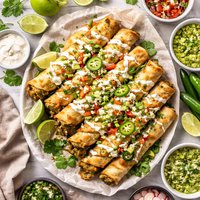 Green Chili Flautas