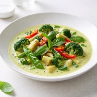 Green Coconut Curry with Vegetables