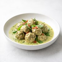 Green Curry Chicken Meatballs