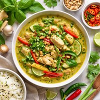 Green Curry with Chicken and Peanuts
