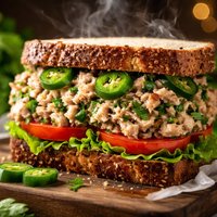 Green Death Tuna Sandwich