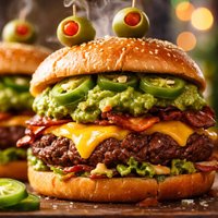 Green Eyed Monster Burgers