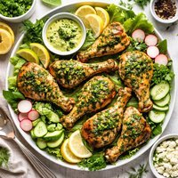 Green Goddess Chicken Legs