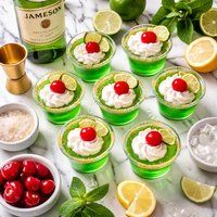 Green Irish Whiskey Sour Jell O