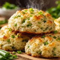 Green Onion Low Fat Drop Biscuits
