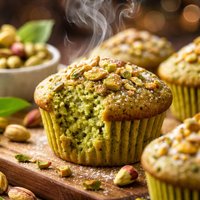 Green Pistachio Muffins