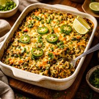 Green Rice Chile Bake