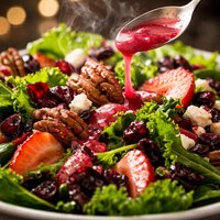 Green Salad with Cranberry Vinaigrette
