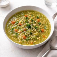 Green Split Pea Barley Soup
