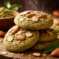 Green Tea Almond Cookies