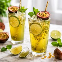 Green Tea Passion Fruit Spritzer