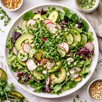 Greens with Chive Dressing