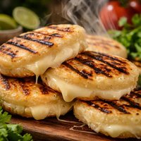 Grilled Arepas with Cheese