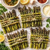 Grilled Asparagus Rafts