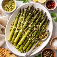 Grilled Asparagus with Caper Butter