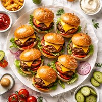 Grilled Baby Cheeseburgers