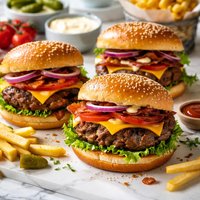 Grilled Backyard Burgundy Burgers