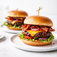 Grilled Bacon Burgers