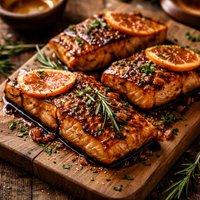 Grilled Balsamic and Grapefruit Glazed Salmon