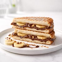 Grilled Banana and Nutella Panini