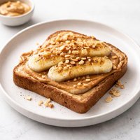 Grilled Banana Peanut Butter and Honey on Toast Diabetic