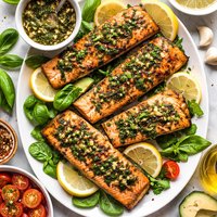 Grilled Basil Salmon