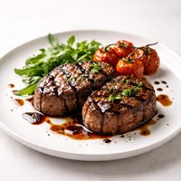 Grilled Beef Tenderloin Steaks in Balsamic Marinade