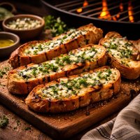 Grilled Blue Cheese and Herb Bread on the Bbq