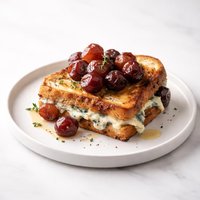 Grilled Blue Cheese Sandwich with Seared Grapes