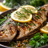 Grilled Branzino with Lemon and Herbs