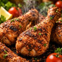 Grilled Breaded Drumsticks