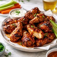 Grilled Buffalo Wings with a Bite