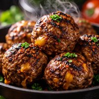 Grilled Cajun Cheddar Meatballs