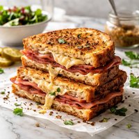 Grilled Cheese and Black Forest Ham