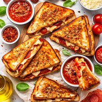 Grilled Cheese Pizza Sandwich