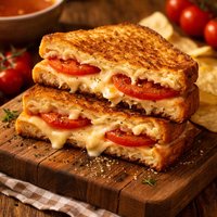 Grilled Cheese Tomato Sandwich