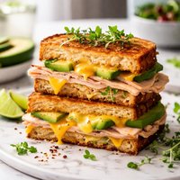 Grilled Cheese with Smoked Turkey and Avocado