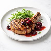 Grilled Cherry Pork Chops