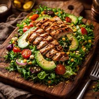Grilled Chicken and Avocado Salad