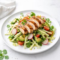 Grilled Chicken and Jicama Salad with Cilantro Lime Vinaigrette