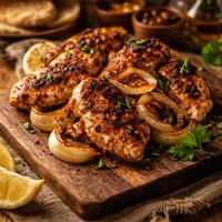 Grilled Chicken and Onions Tunisia