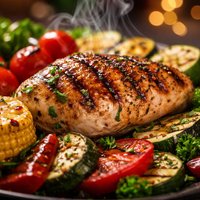 Grilled Chicken and Vegetables