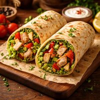 Grilled Chicken and Veggie Wrap