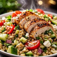 Grilled Chicken Barley Salad