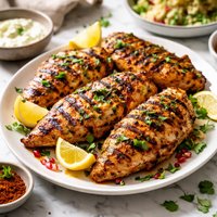 Grilled Chicken Breasts in Spiced Yogurt