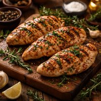 Grilled Chicken Breasts with Fresh Herbs