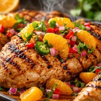 Grilled Chicken Breasts with Mandarin Orange Salsa