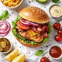 Grilled Chicken Burger